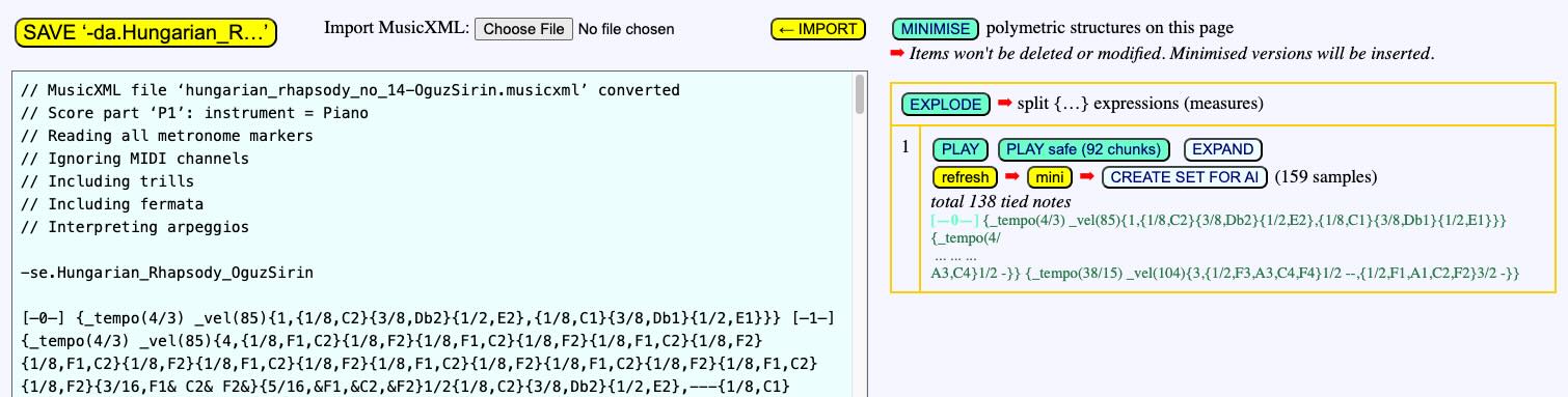AI recognition of polymetric notation - Bol Processor